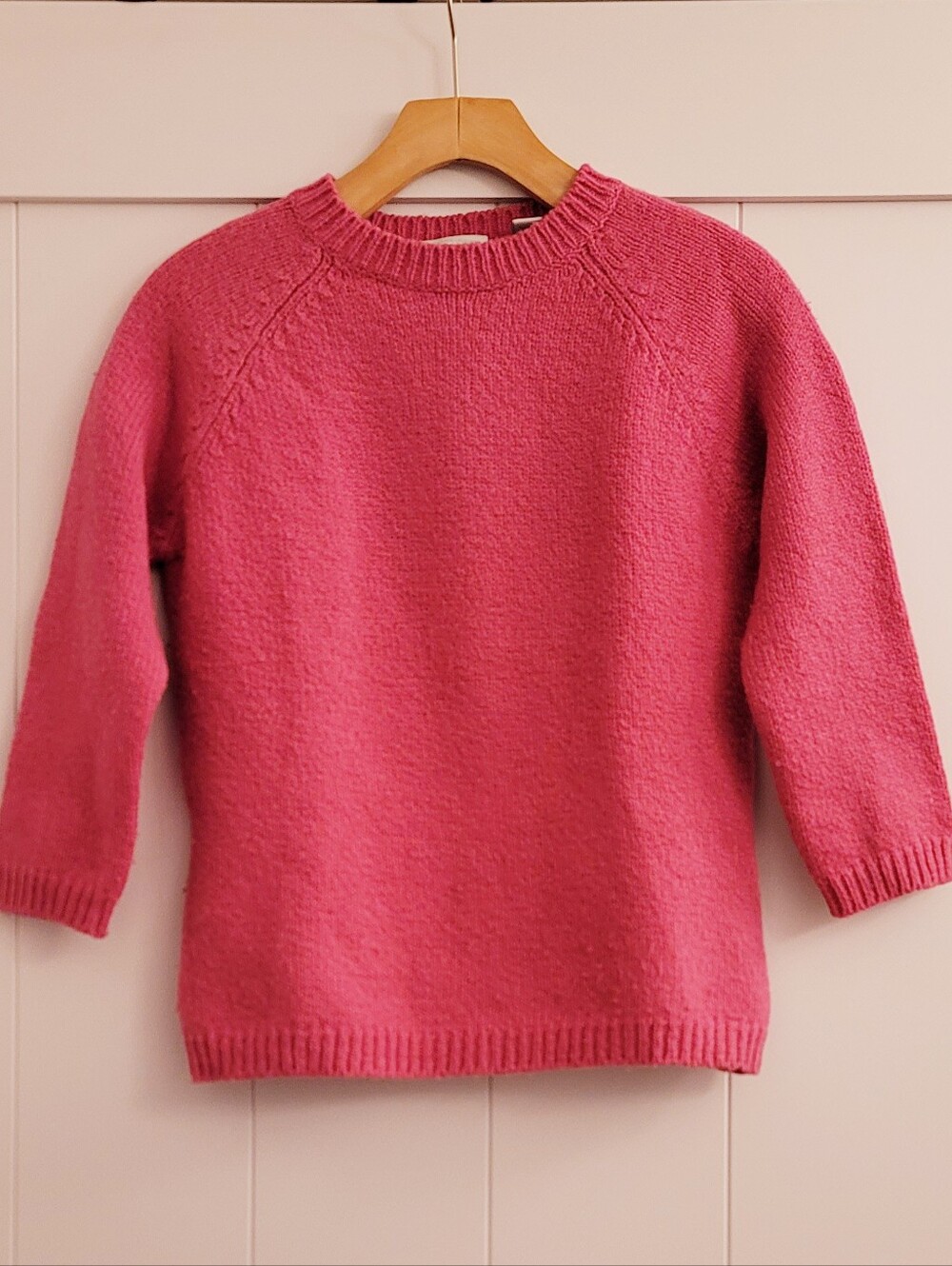 Halogen Pink 3/4 Sleeve Sweater Size Small